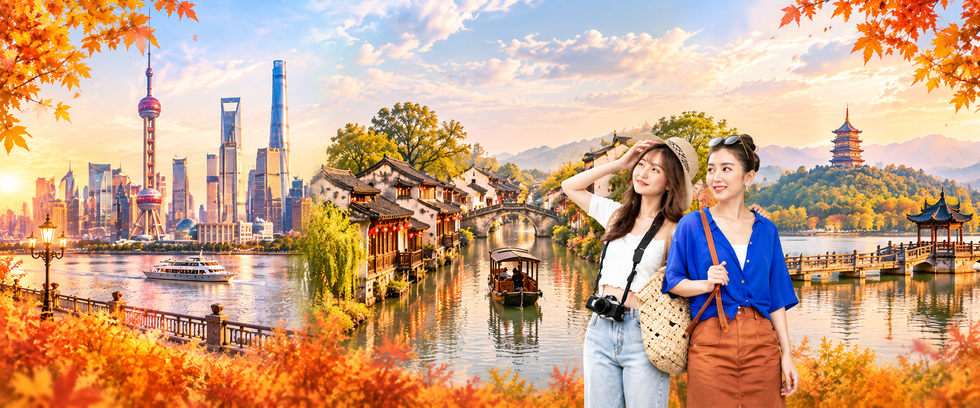 TRUNG QUỐC: THƯỢNG HẢI - VÔ TÍCH - Ô TRẤN - HÀNG CHÂU [5N4Đ]